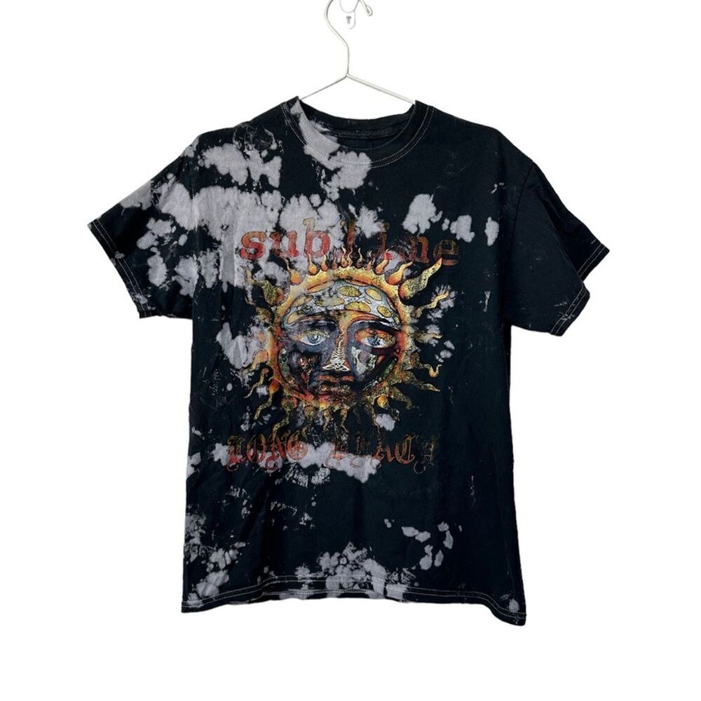 Sublime Sun Black Bleached Shirt size Medium